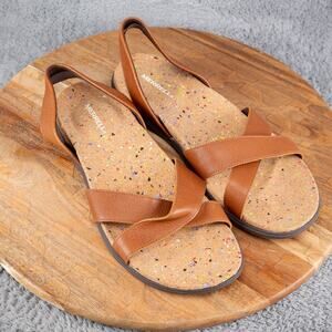Merrell Syrah Womens Size 11 Brown Napa Valley Cork Sling Sandals
